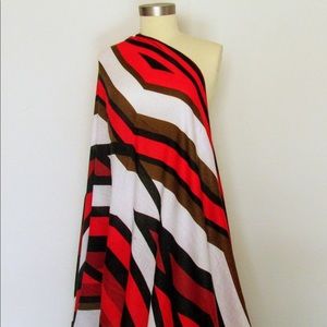 Red,white and black Scarf